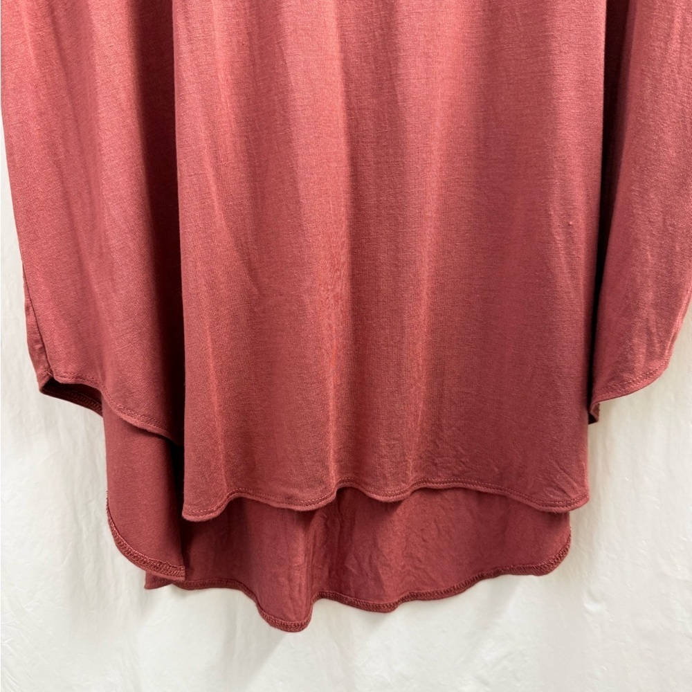 Rust Red Short Sleeve Tunic Top - Picture 3 of 9